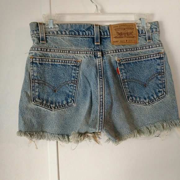 Levi's Pants - Vintage Levi's 505 Orange Tab Custom Jean Shorts